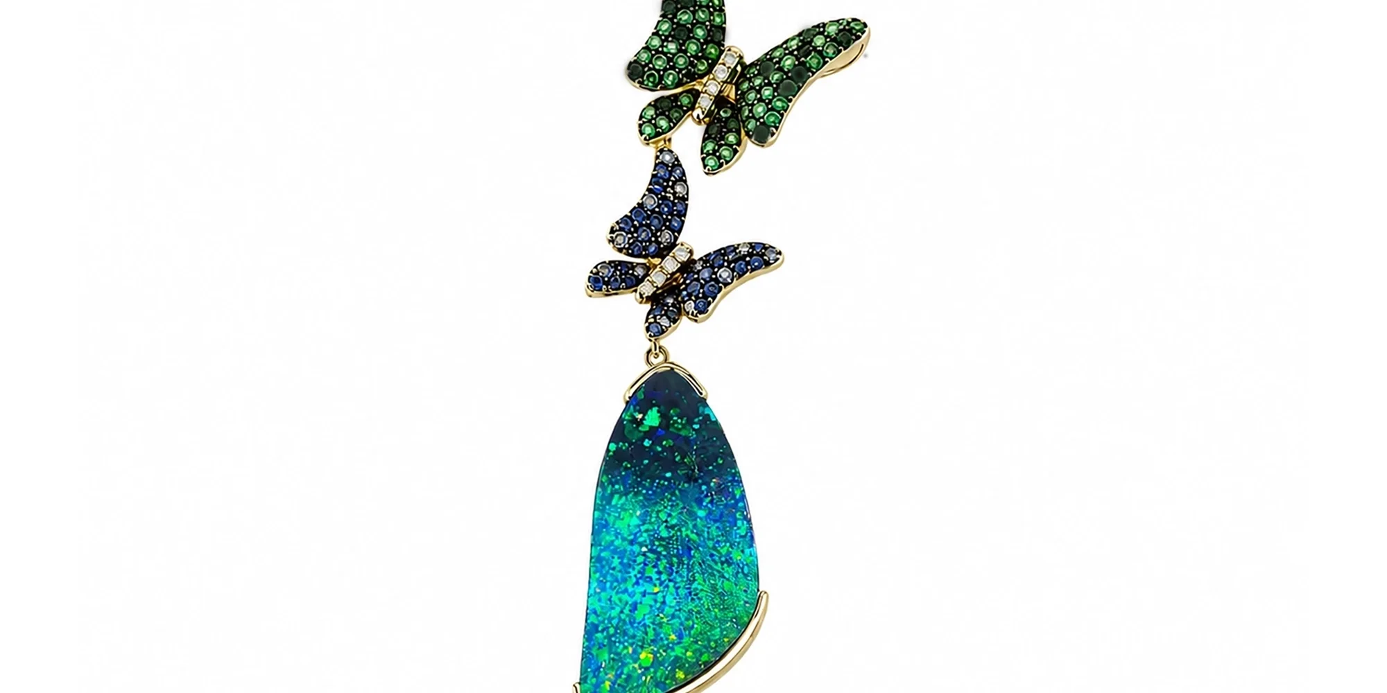 18k boulder pendant 17.6ct d0.04ct gg0.65ct saphhire 0.31ct bbd0.28ct